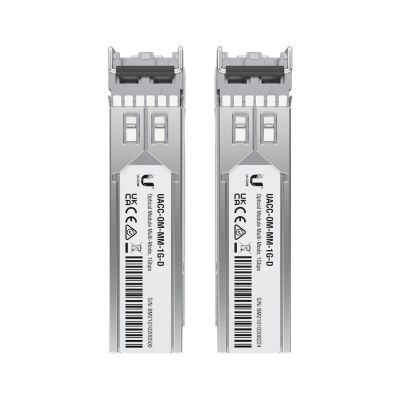 16. Wkładka SFP Ubiquiti 1 Gbps Multi-Mode Optical Module 2-pack