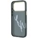 7. Etui Karl Lagerfeld IML Big Signature Resin Metal Frame na iPhone 18 Pro Max / 17 Pro Max - czarne