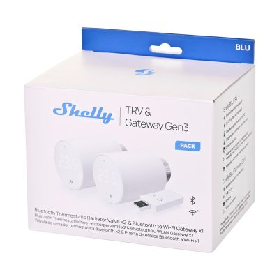8. Inteligentna głowica termostatyczna WiFi/BT Shelly TRV, 2 sztuki