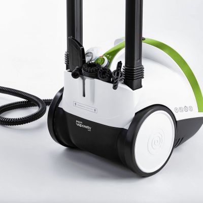 16. Odkurzacz parowy Polti Vaporetto Smart 110 Eco, Moc 1500 W, Ciśnienie pary 4 bar, Pojemność zbiornika na wodę 2 L, Biały/Zielony