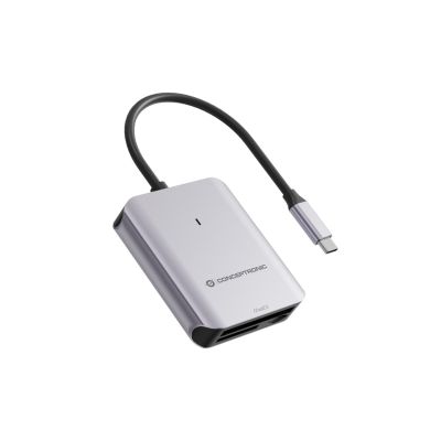 2. Conceptronic BIAN09G czytnik kart USB 3.2 Gen 2 Type-C Szary