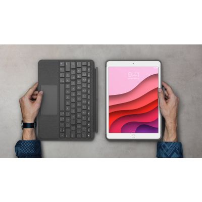 7. Logitech Combo Touch QWERTZ Niemiecki Smart Connector Grafitowy
