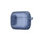 9. Etui AMAZINGTHING Titan Pro Mag Case Clear do AirPods Pro 3 - niebieskie
