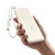 6. Powerbank Baseus EnerFill FC41 20000mAh 100W z wyświetlaczem cyfrowym z dwoma wbudowanymi kablami USB-C - beżowy