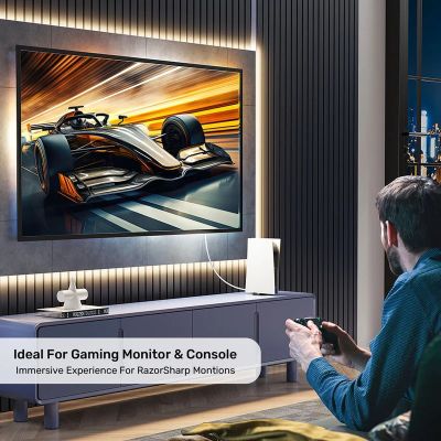 5. UNITEK KABEL HDMI 2.1 8K HDR BIAŁY 3M