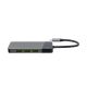 5. GREEN CELL HUB USB-C ADAPTER GC CONNECT 7W1 (3XUSB 3.1, HDMI 4K 60HZ, USB-C PD 85W, MICROSD/SD)