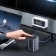 12. Stacja dokująca Baseus NU1 Air Spacemate hub 12w1 USB-C - 2xHDMI 4K@60Hz 2xUSB-C 10Gb/s 2xUSB-A 5Gb/s 2xUSB-A (480Mb/s) RJ45 SD/microSD 3.0 USB-C (PD) - szara