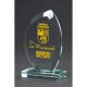 6. Trofeum szklane grawerowane z etui +wypełnianie farbą