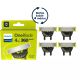 10. Philips Norelco OneBlade OneBlade 360 QP440/50 4 x Wymienne ostrze 360