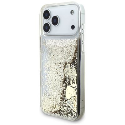 2. Etui Guess Liq. Glitter 4 Charms na iPhone 17 Pro Max - złote
