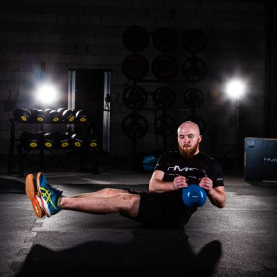 45. Kettlebell żeliwny Blue HMS KNV28 28kg
