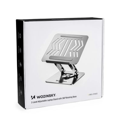 5. Podstawka pod laptopa, tablet Wozinsky WRS-CPY84SS aluminiowa + Gratis! podstawka do smartfona - srebrna