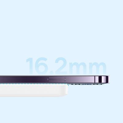 8. Powerbank Baseus Airpow 6000mAh 20W magnetyczny z kablem Baseus Simple USB-C - USB-C 30cm - biały