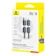 6. Kabel Baseus Versatile 60W USB-C - USB-C z adapterami USB-A i Lighting 1m - czarny