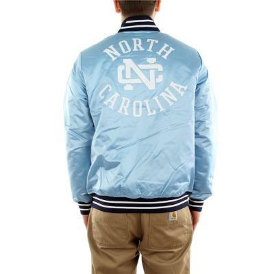 2. Mitchell &amp; Ness kurtka NCAA Heavyweight Satin Jacket University Of North Carolina OJBF3413-UNCYYPPPLTBL