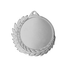 Medal srebrny ogólny z miejscem na emblemat 50 mm - medal stalowy