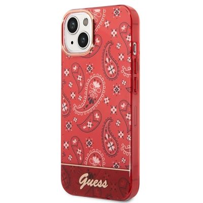2. Etui Guess Bandana Paisley na iPhone 14 Plus - czerwone