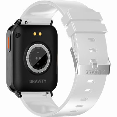 11. Smartwatch Gravity Biało Czarny 2 Paski GT17-8