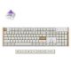 2. Keychron K10 HE klawiatura Gaming USB + RF Wireless + Bluetooth QWERTY Angielski Biały, Drewno