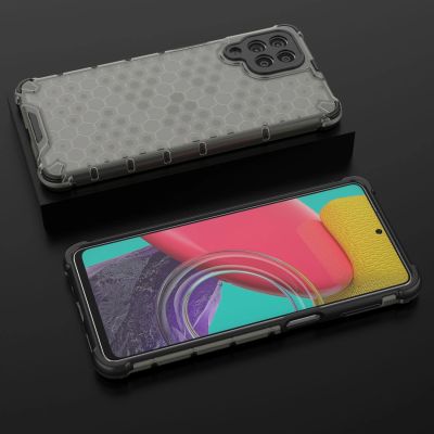 17. Honeycomb etui pancerny pokrowiec z żelową ramką Samsung Galaxy M53 5G czarny