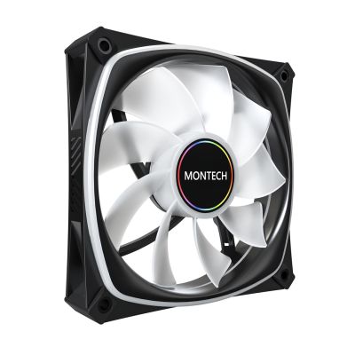 3. Montech RX120 PRO Obudowa komputera Wentylator 12 cm Biały 3 szt.