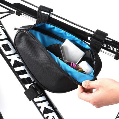 10. Wozinsky torba rowerowa na ramę roweru 1,5 l czarny (WBB11BK)