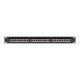 16. LANBERG PATCH PANEL 24 PORT 1U 19" KAT.6A FTP CZARNY PPSA-1024-B