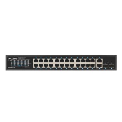 19. LANBERG SWITCH POE RACK 19" 24X 1GB POE+/2X GB/2X SFP 360W RSGE-24P-2GE-2S-360