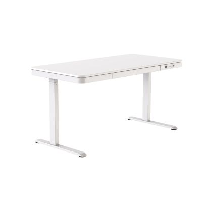 18. Activejet Biurko z elektryczną regulacją wysokości ET119W-C  w kolorze białym. Wymiar blatu 140 x 70 cm.