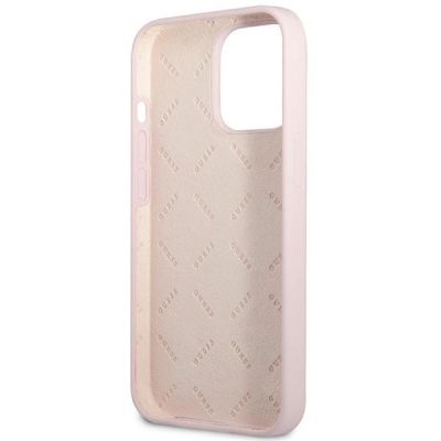 7. Etui Guess Silicone Triangle na iPhone 13 Pro Max - fioletowe