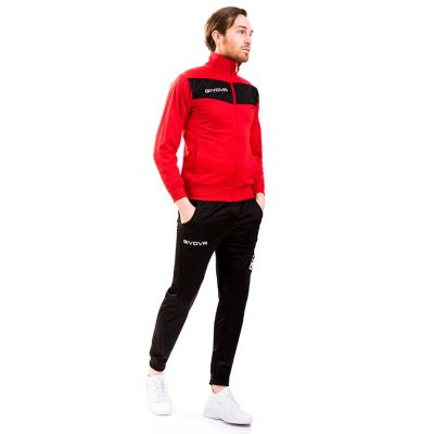 9. Dres Givova Tuta Visa TR018 1210 czerwony/czarny