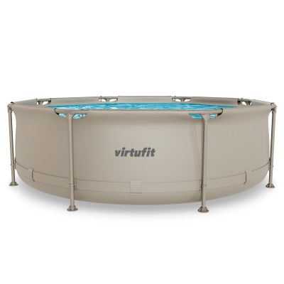 8. VIRTUFIT OKRĄGŁY BASEN 244 CM Z POMPĄ FILTRUJĄCĄ BEŻOWY