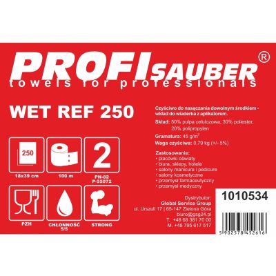 3. Ściereczki do wiaderka do nasączania ProfiSauber WET REF 250 - WKŁAD