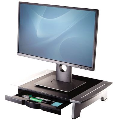 3. MONITOR RISER STANDARD BLACK/SILVER 8031101 FELLOWES