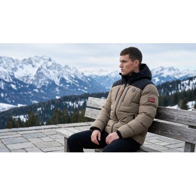 7. Parka męska Geographical Norway CACHOT BEIGE DB MEN 068 (WA1696H/GN-BEIGE)