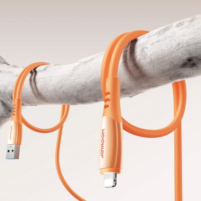 11. Kabel Joyroom S-A59 Vibrant Series 3A USB-A - Lightning 1,2m - pomarańczowy