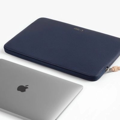 4. Torba Tech-Protect Fleece na laptopa 13-14" - niebieska