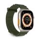 Pasek nylonowy Puro Extreme do Apple Watch 42 / 44 / 45 / 49 mm - ciemnozielony