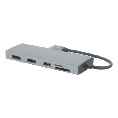 2. Mobilis 020028 stacja dokująca Przewodowa USB 3.2 Gen 1 (3.1 Gen 1) Type-C Szary
