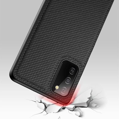 6. Dux Ducis Fino etui pokrowiec pokryty nylonowym materiałem Samsung Galaxy A03s czarny