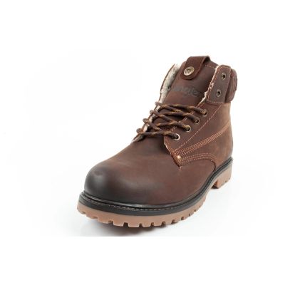 3. Wrangler Arch buty męskie sztyblety trzewiki eleganckie skórzane ciemny brąz