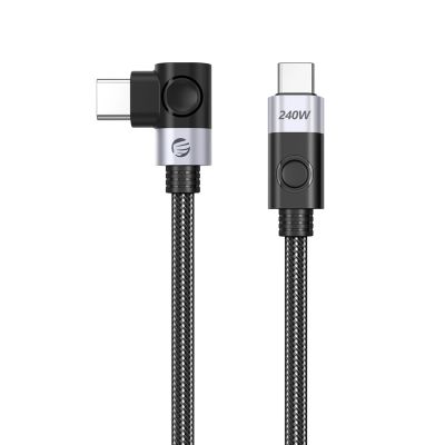 Kabel kątowy Orico CW240 USB-C do USB-C PD 240 W 20 Gb/s 0.5 m - czarny