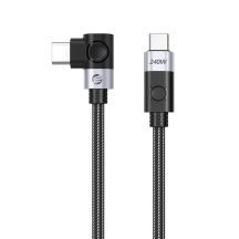 Kabel kątowy Orico CW240 USB-C do USB-C PD 240 W 20 Gb/s 0.5 m - czarny