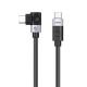 Kabel kątowy Orico CW240 USB-C do USB-C PD 240 W 20 Gb/s 0.5 m - czarny