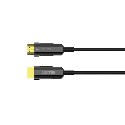 12. UNITEK KABEL OPTYCZNY HDMI 2.0 Active Optical Cable 4K 60HZ 20M