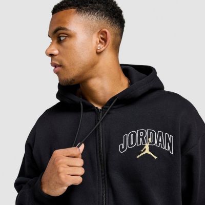 2. Bluza z kapturem Air Jordan Brooklyn Fleece Full-Zip Hoodie Czarna - IB7908-011