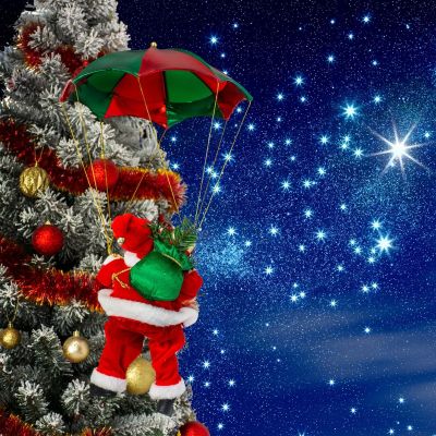 24. MIKOŁAJ NA SPADOCHRONIE 60CM MICA