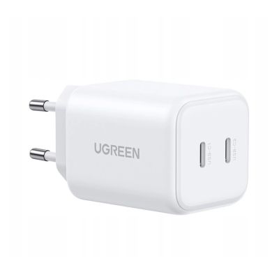 3. Ładowarka Ugreen GaN 45W 2xUSB-C - biała