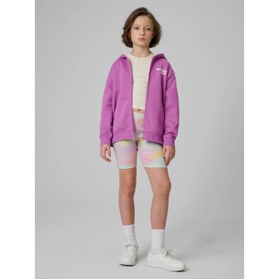 4. Bluza dresowa loose z kapturem dziewczęca 4F 4FJRSS26TSWSF2902-51S