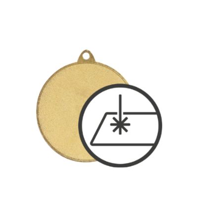Medal ogólny stalowy grawerowany na laminacie